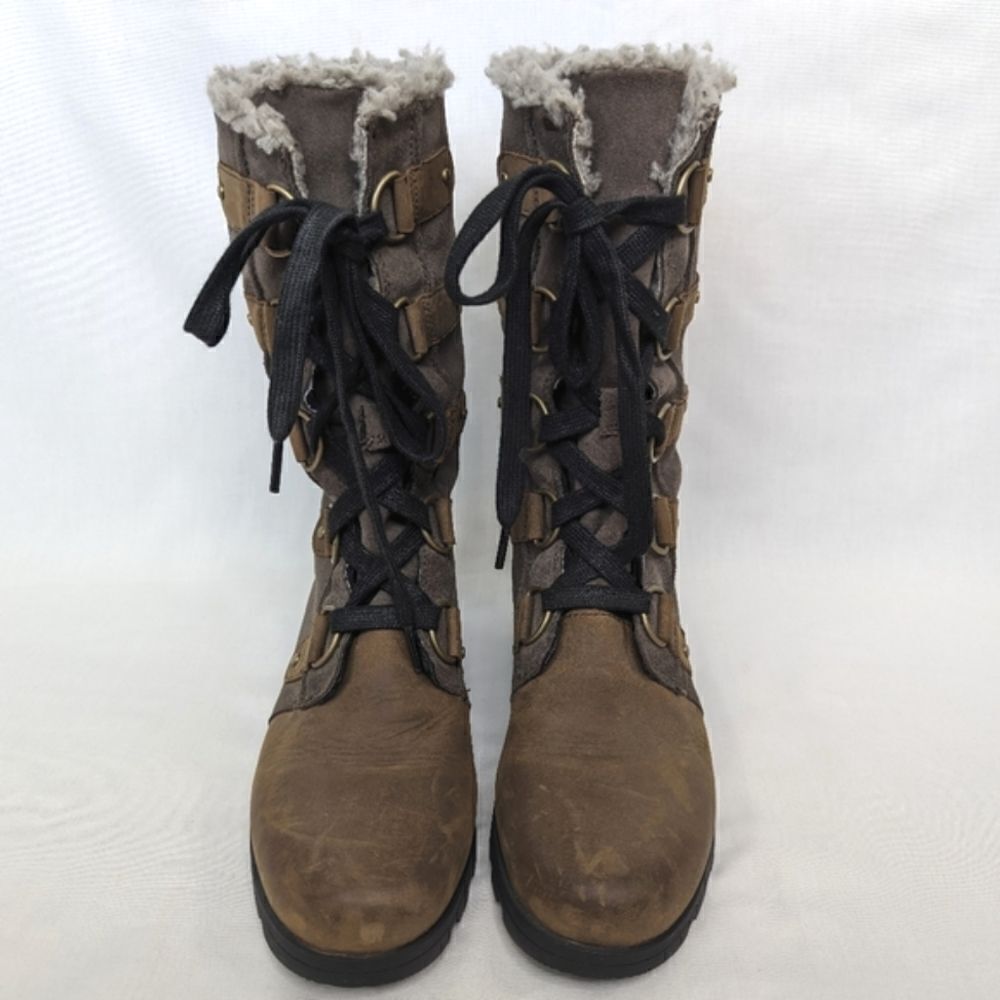 Sorel Emelie Lace Up Waterproof Boots Major 9.5 - Picture 6 of 14